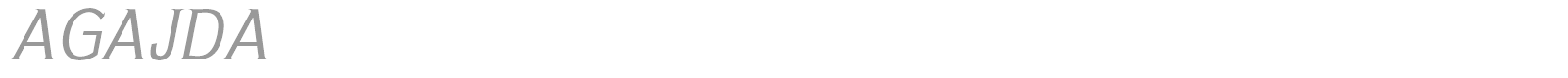 AGAJDA font preview